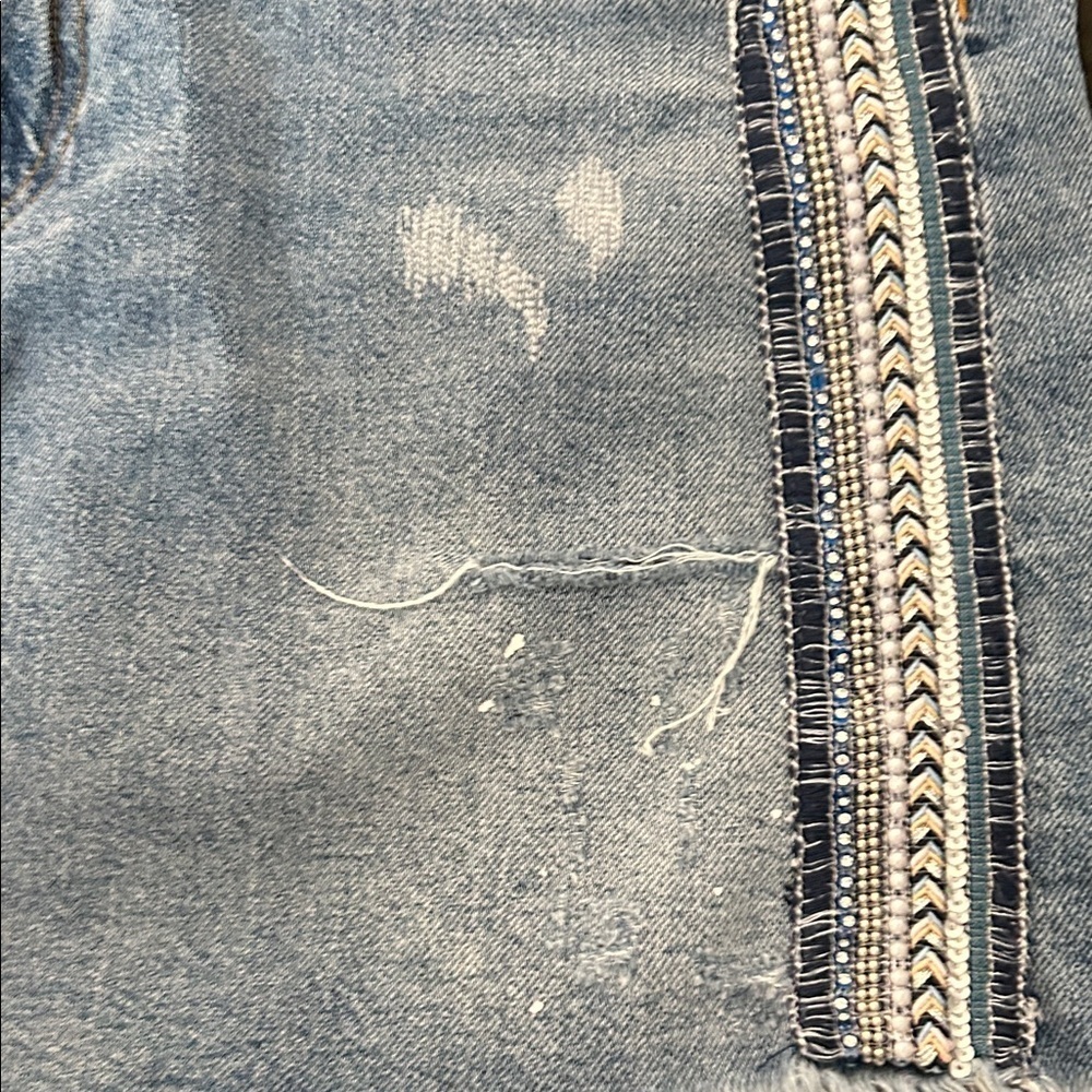 Free People beaded/embellished Mini Skirt - Picture 4 of 11